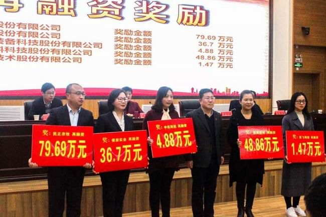 公司榮獲洛陽(yáng)市資本市場(chǎng)發(fā)展專(zhuān)項獎補